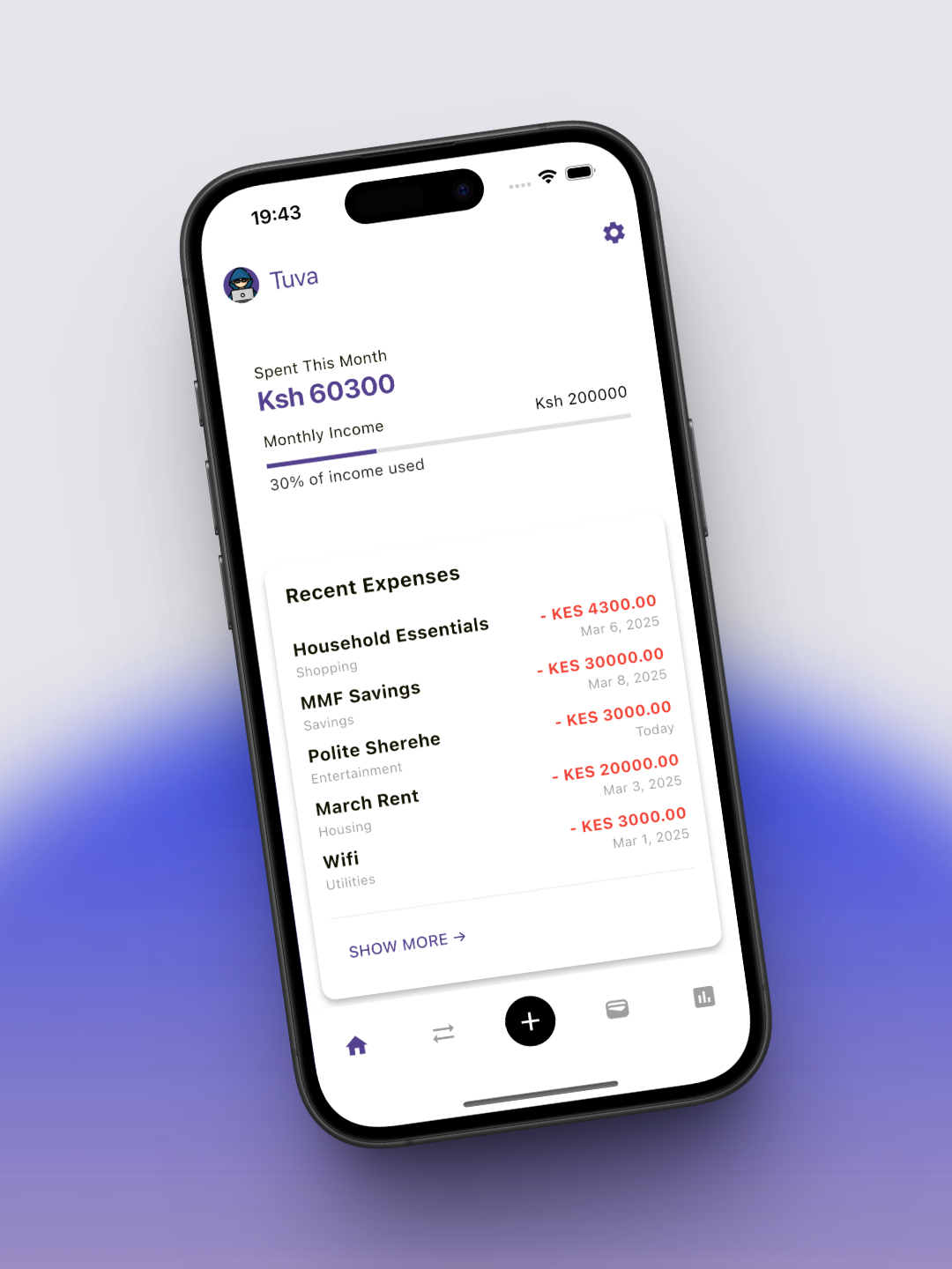 Trex mobile app screenshot